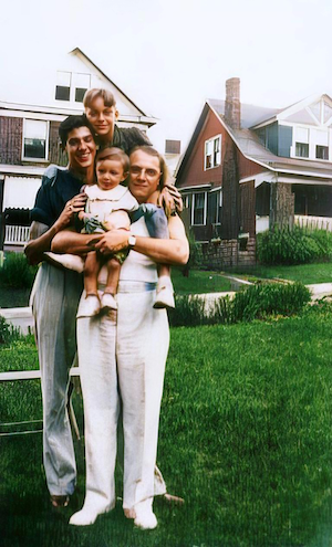On top is Stan Dumes, then from left is Stan Shapiro, Harriet Fialco and Stan's Uncle Jule Fialco<br>